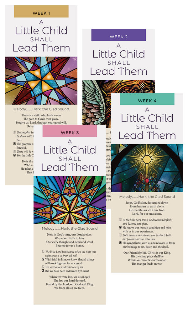 A Little Child Shall Lead Them Advent Litanies With Music Sheet