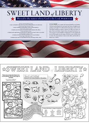 Sweet Land of Liberty Patriotic Placemat