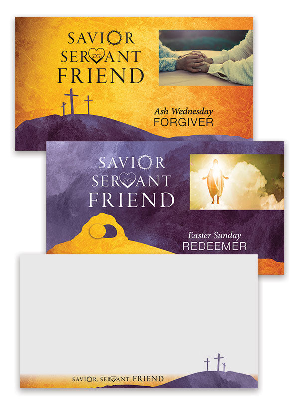 Savior Servant Friend Worship Screen Backgrounds for Lent and Easter - Digital Download