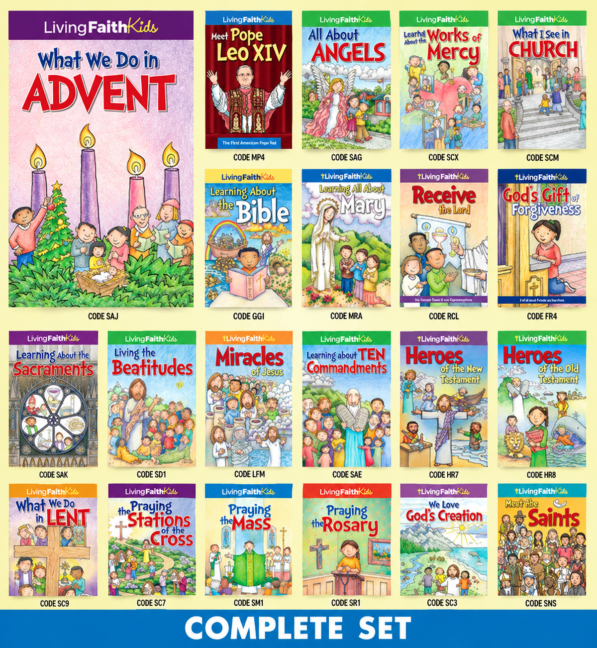 Living Faith Kids Sticker Books Complete Set