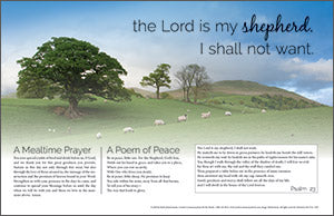 The Lord is my Shepard Funeral Placemat