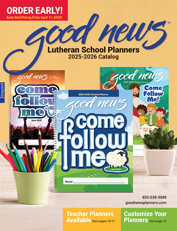 Good News Planner Lutheran Catalog 2025-2026