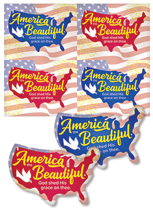 America the Beautiful Holiday Handout (Set of 100)