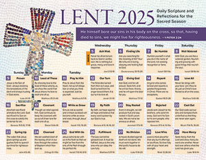 Daily Lent 2025 Calendar (Set of 50)