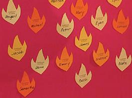 Extra Sheets Of 12 Flames For Confirmation Banner Product/Goods ...