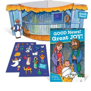 Good News! Great Joy! Sticker Book and Poster for Advent