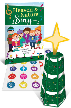 Heaven and Natures Sing: Sticker Book and Poster for Advent