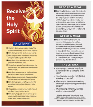 Receive the Holy Spirit Pentecost Litanies (Set of 50)