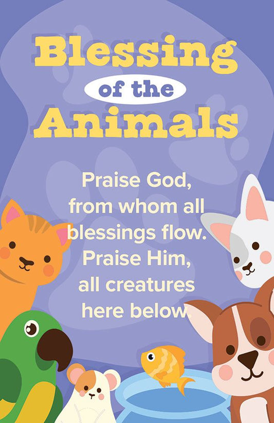 Blessing of the Animals Prayer Card