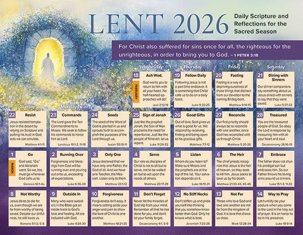 Daily Lent 2026 Calendar