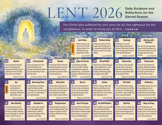 Daily Lent 2026 Calendar