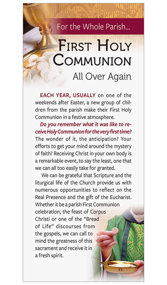 First Communion All Over Again Trifold