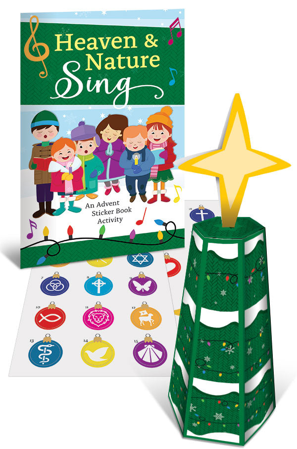 Heaven and Nature Sing: Sticker Book and Poster for Advent