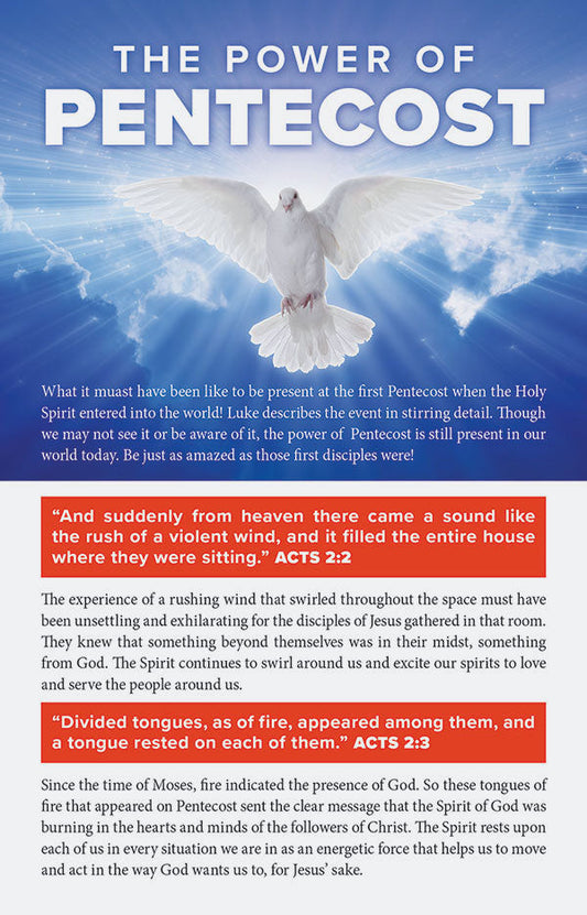 Pentecost Bulletin Insert