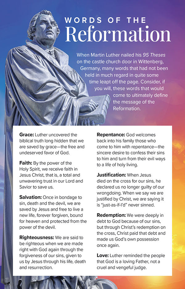 Bulletin Insert for Reformation