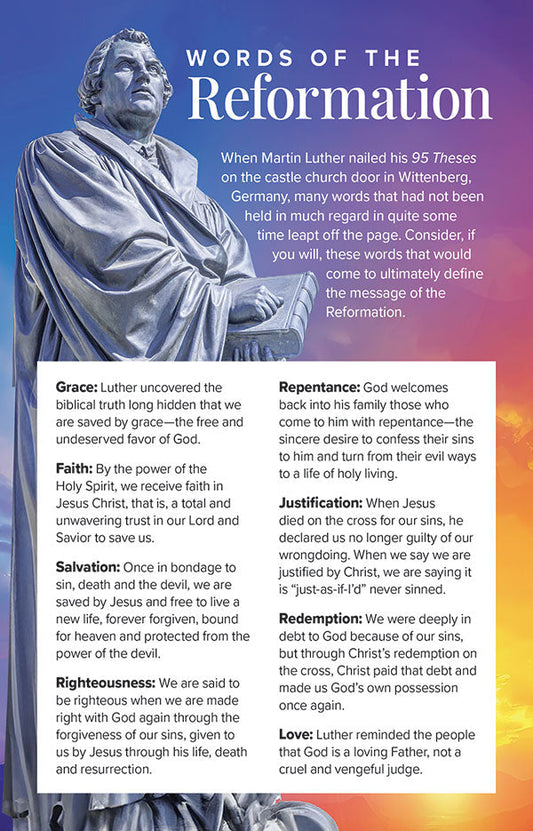 Bulletin Insert for Reformation