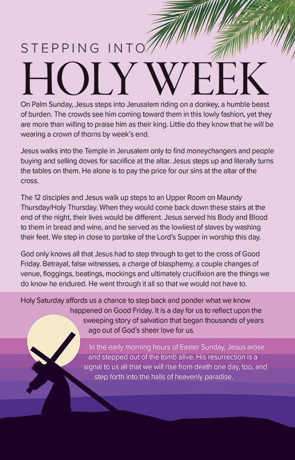 Holy Week Bulletin Insert