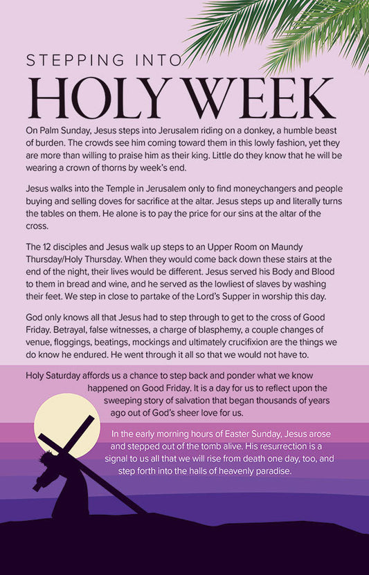 Holy Week Bulletin Insert