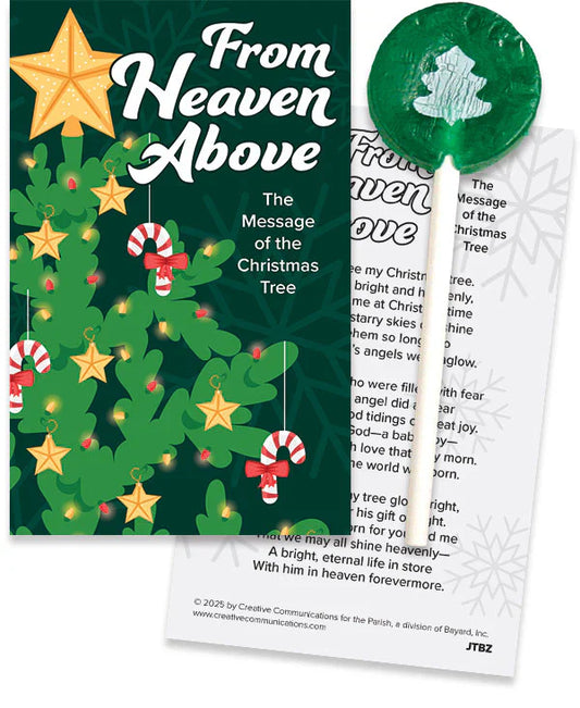 From Heaven Above Candy Card with Sucker