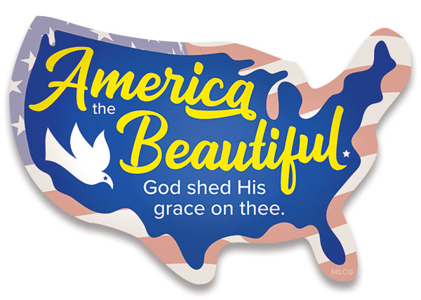 America the Beautiful Magnet