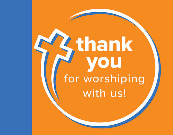 Thank You for Worshiping with Us Card