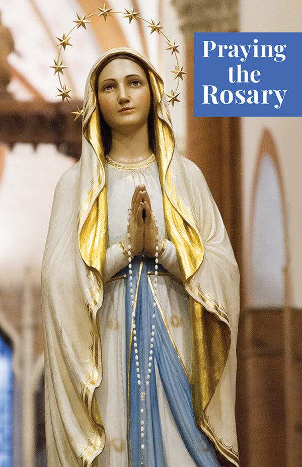 Praying the Rosary Prayer Card