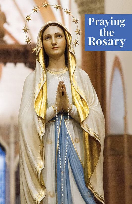 Praying the Rosary Prayer Card
