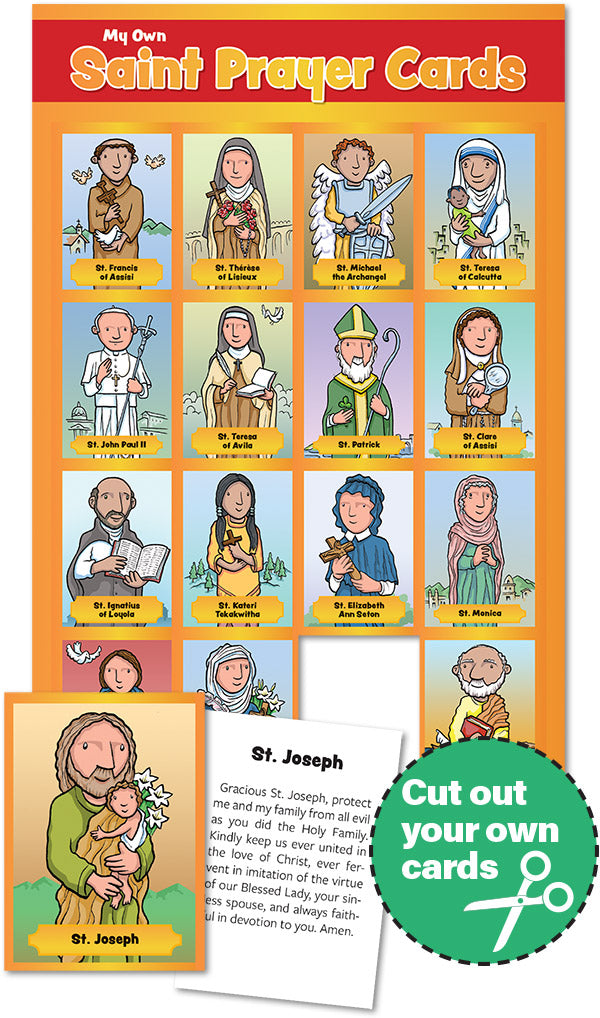 Saint Prayer Cards For Children