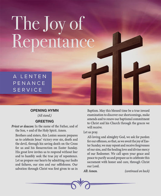 The Joy of Repentance: A Penance Service for Lent