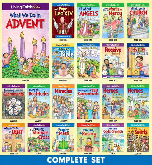 Living Faith Kids Sticker Books Complete Set