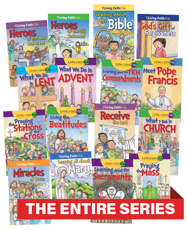 Living Faith Kids Sticker Books Complete Set