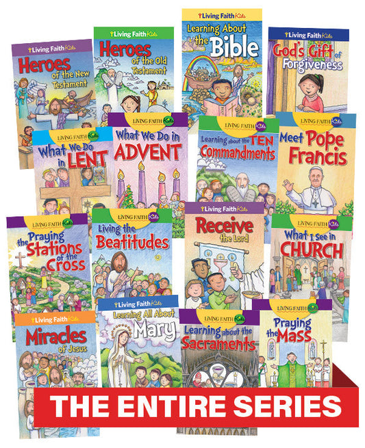Living Faith Kids Sticker Books Complete Set