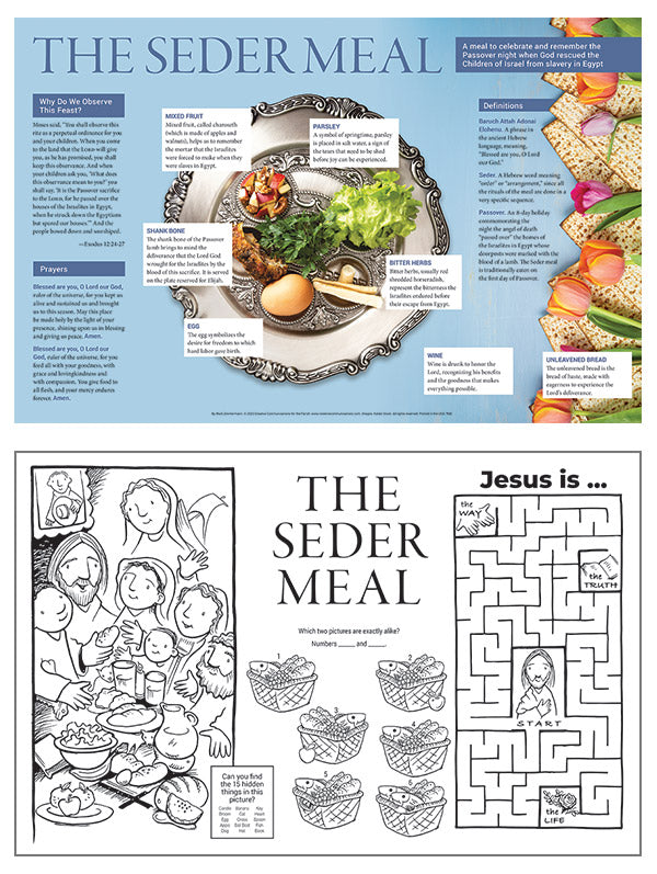 Seder Meal Placemat