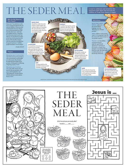 Seder Meal Placemat