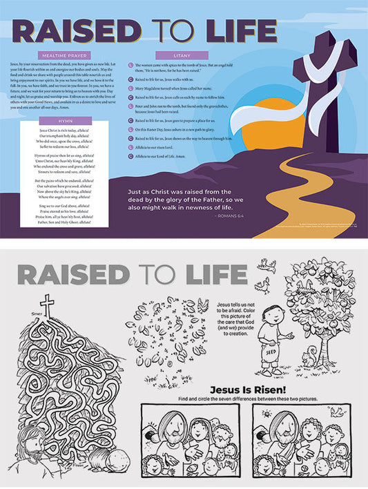Raised to Life: Easter Placemat