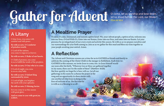 Gather for Advent Placemat