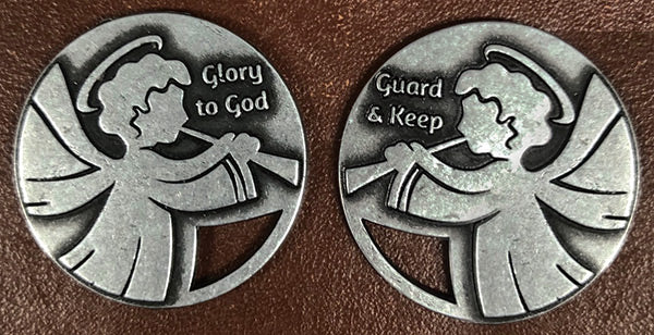 Glory to God Angel Advent Coin