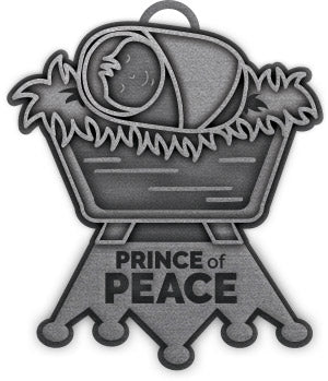 Metal Christmas Ornament:  Prince of Peace
