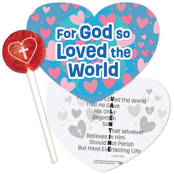 Valentine Candy Card with Sucker