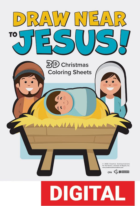 3D Christmas Coloring Sheets